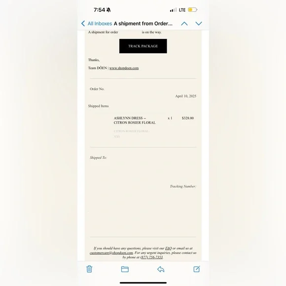 STUNNING NWT Dôen Ashlynn Dress in Citron Rosier Floral - Picture 8 of 8